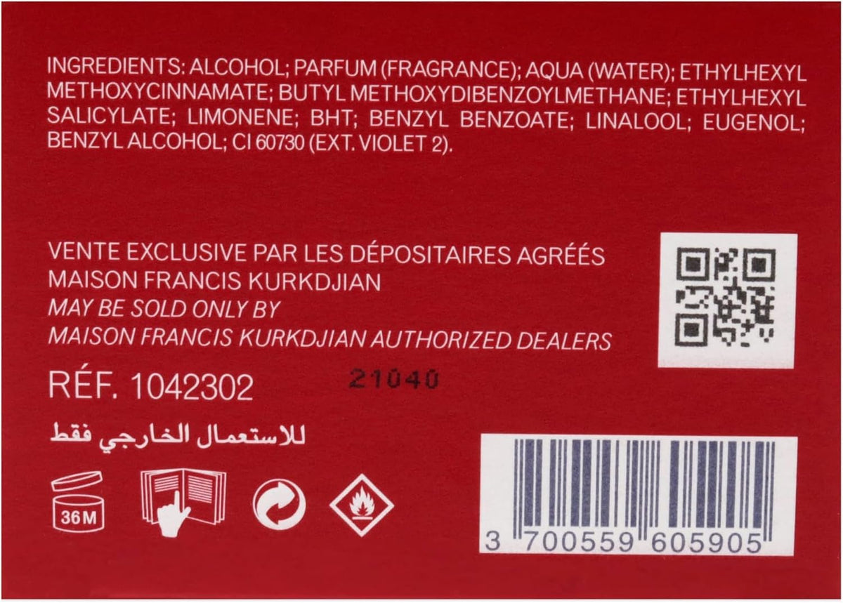 Maison Francis Kurkdjian Baccarat Rouge 540 Pure Perfume, 2.4 fl oz / 70 mL